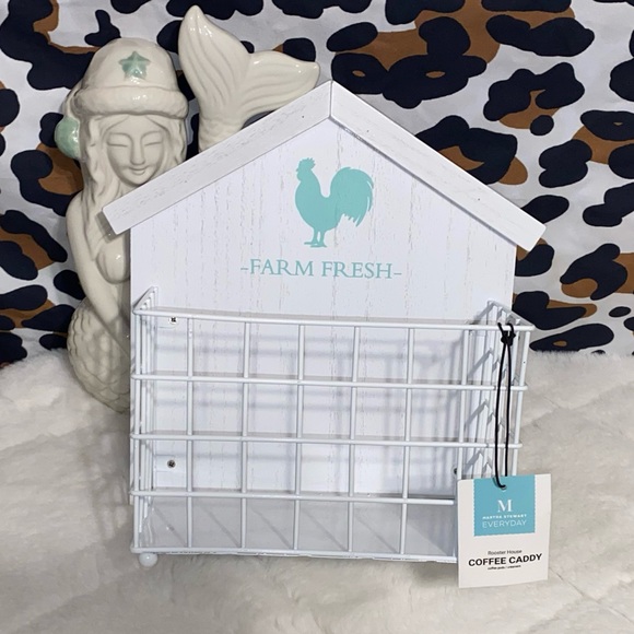 MARTHA STEWART ROOSTER HOUSE COFFEE CADDY - Picture 2 of 7